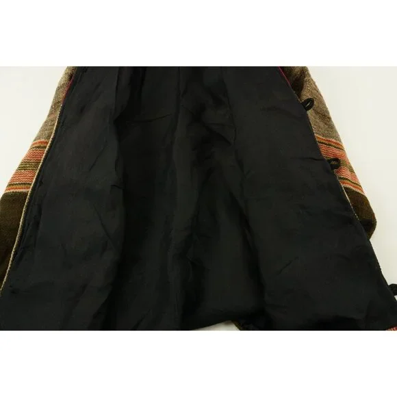 Vintage Handwoven Tweed Native Southwestern Collared Shirt Jacket Unisex - Picture 9 of 9